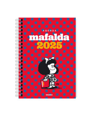 AGENDA MAFALDA ANILLADA ROJA 2025