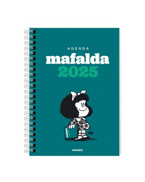 AGENDA MAFALDA ANILLADA VERDE 2025