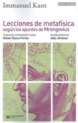 LECCIONES DE METAFISICA SEGIN LOS APUNTES DE MRONGOVIUS